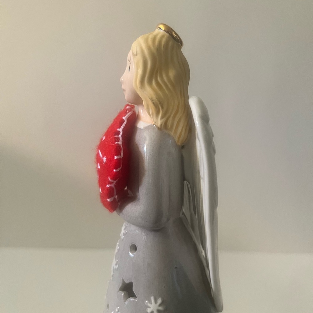 Festive Folk Light-Up Angel Figurine - Picture 6 of 8